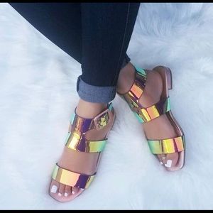 Metallic Sandals
